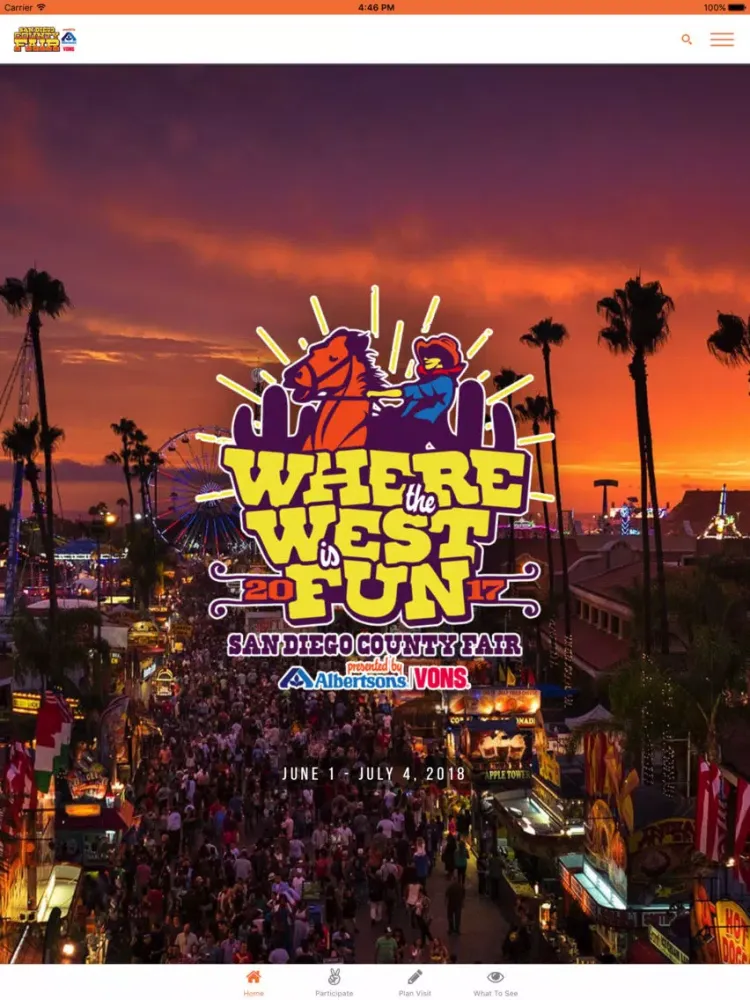 San Diego County Fair iPad  Screenshots