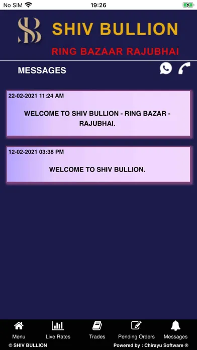 Captures d'écran de Shiv bullion