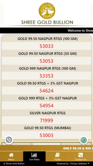 Capturas de tela do Shree Gold Bullion