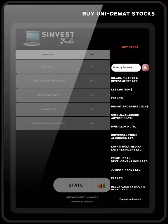 sInvest by Smatter iPad  স্ক্রিনশট