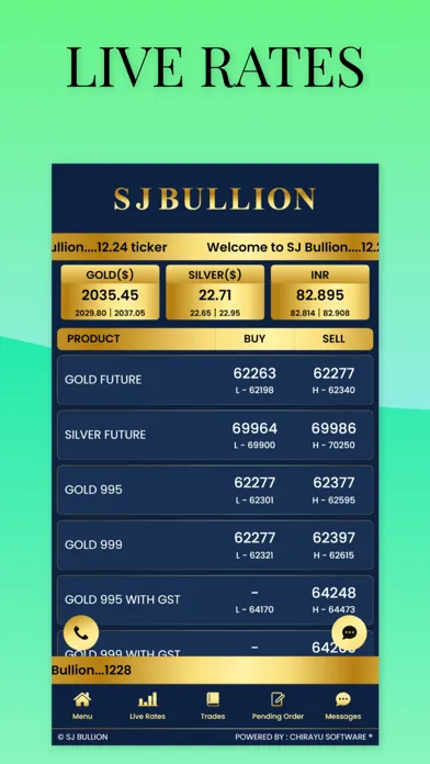 SJ GOLD Ekran Görüntüleri
