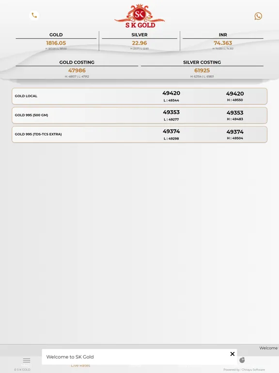 SK Gold Spot iPad 应用截图