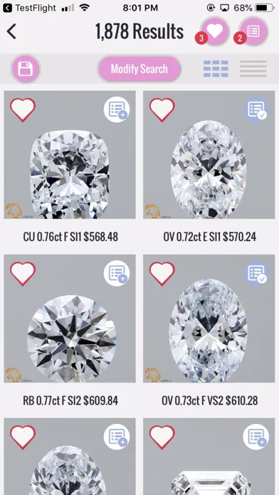 Tangkapan skrin SkyLab Diamond