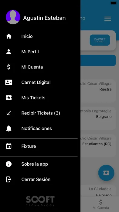 Ảnh chụp màn hình của App oficial de C.A. Belgrano