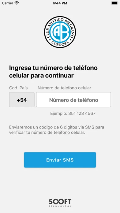 Ảnh chụp màn hình của App oficial de C.A. Belgrano