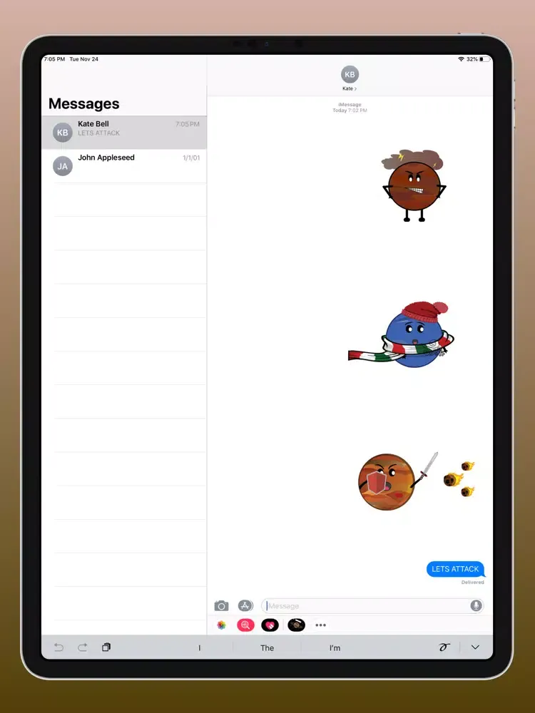 Tangkapan skrin Space Planets & Stickers iPad 