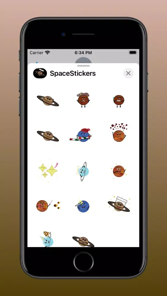 Tangkapan skrin Space Planets & Stickers