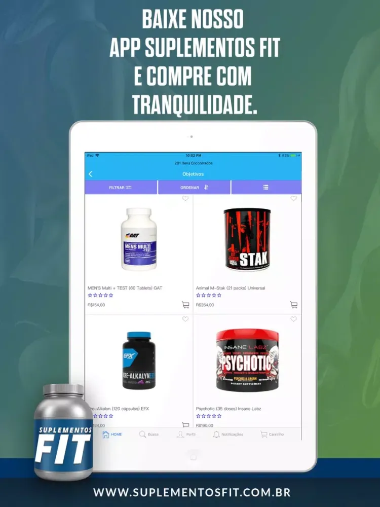 Suplementos Fit iPad  স্ক্রিনশট