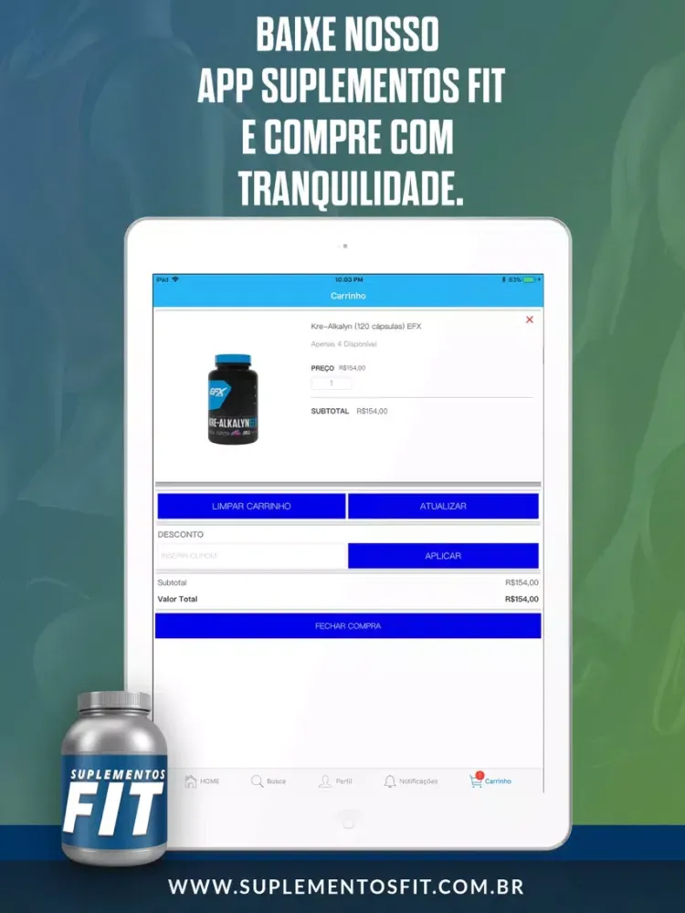 Suplementos Fit iPad  স্ক্রিনশট