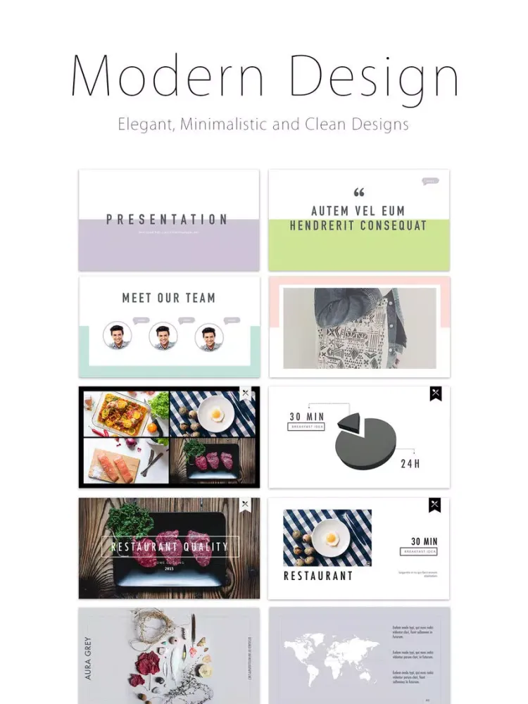 Captures d'écran de Templates for Keynote - L Edition iPad 