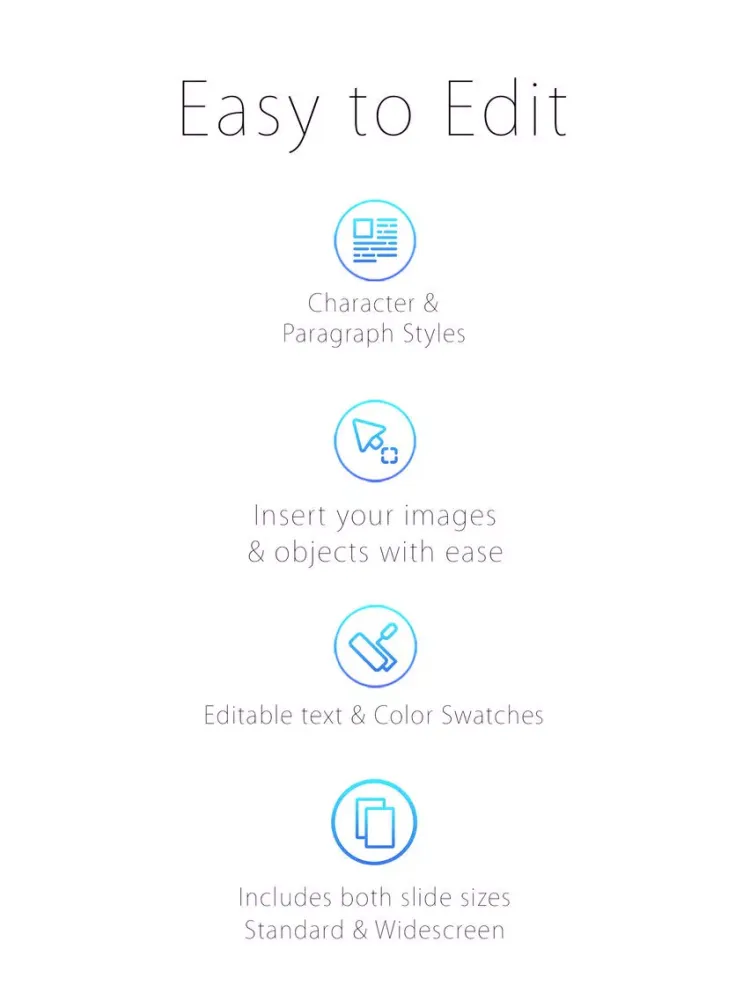 Captures d'écran de Templates for Keynote - L Edition iPad 