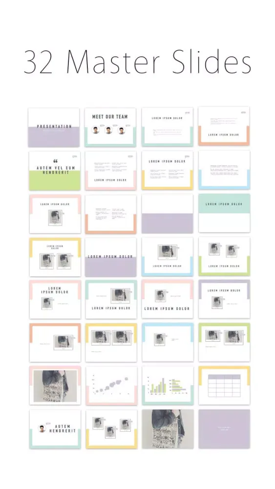Captures d'écran de Templates for Keynote - L Edition