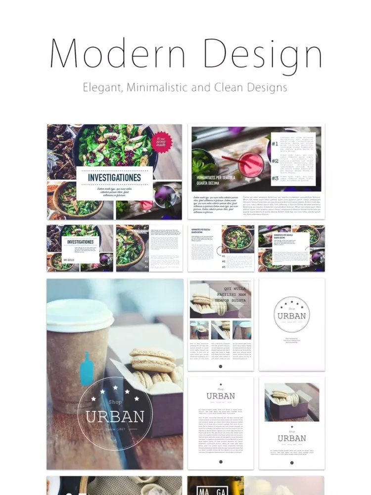 Ảnh chụp màn hình của Templates for Pages - L Edition iPad 