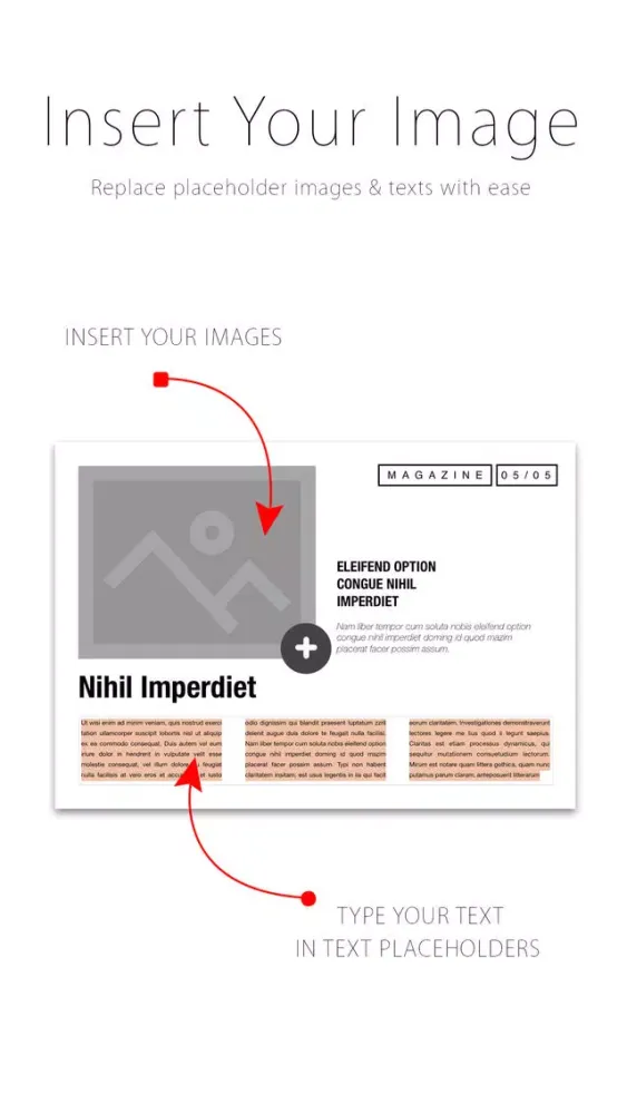 Ảnh chụp màn hình của Templates for Pages - L Edition