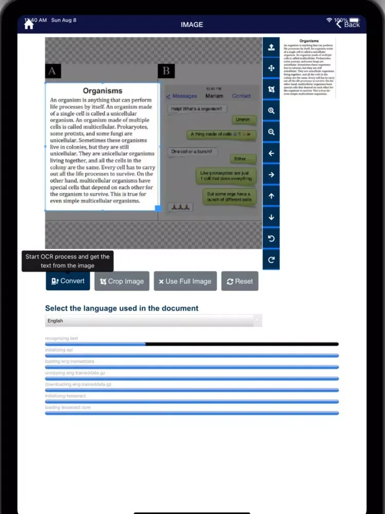 Text To Image Scanner [OCR] iPad  Screenshots
