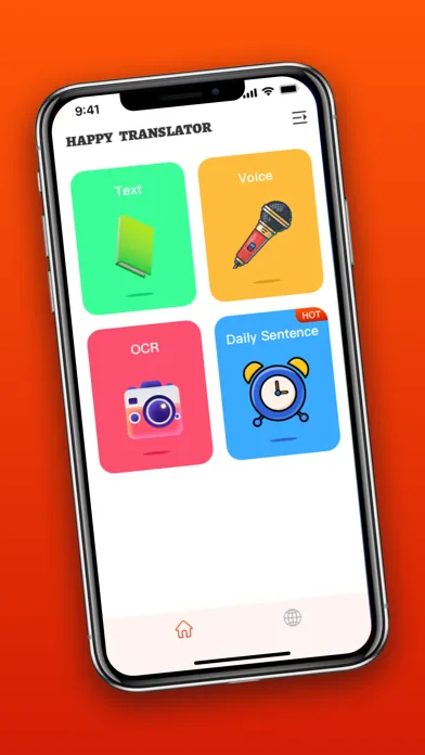 Capturas de tela do Happy Translator - Voice, OCR