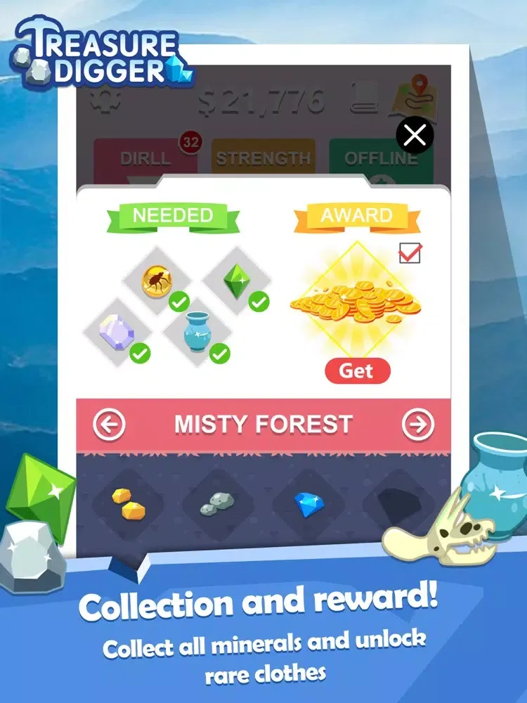 Zrzuty ekranu Treasure Digger:Miner! iPad 