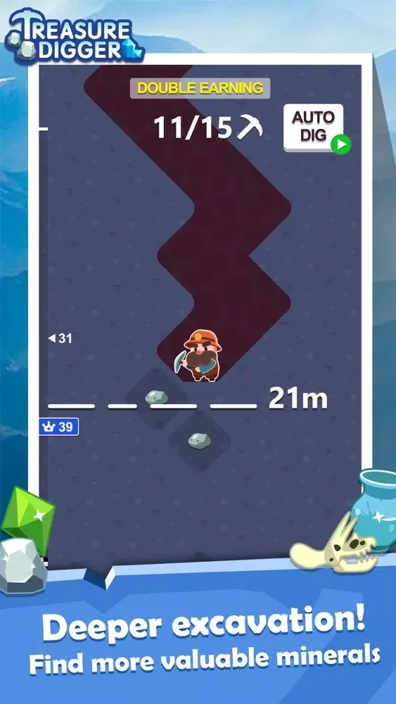 Zrzuty ekranu Treasure Digger:Miner!
