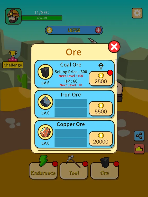 Idle Mine Clicker: Tap Upgrade iPad  Screenshots