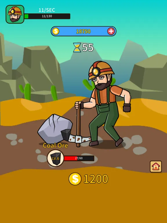 Idle Mine Clicker: Tap Upgrade iPad  Screenshots