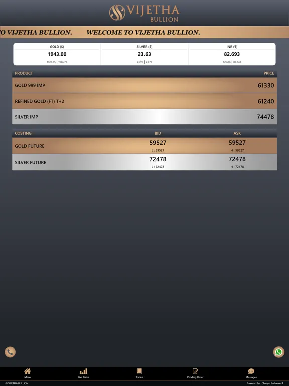 Vijetha Bullion iPad  স্ক্রিনশট