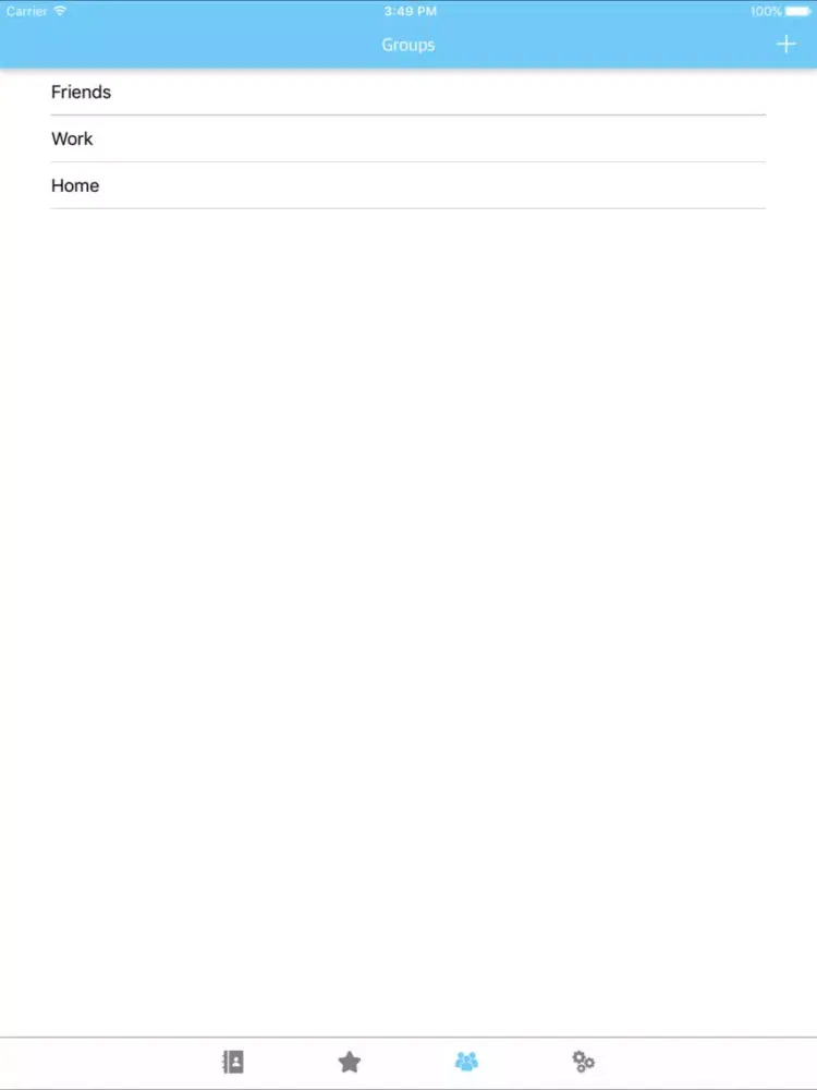 PhoneBook : New way of manage contact iPad  Screenshots