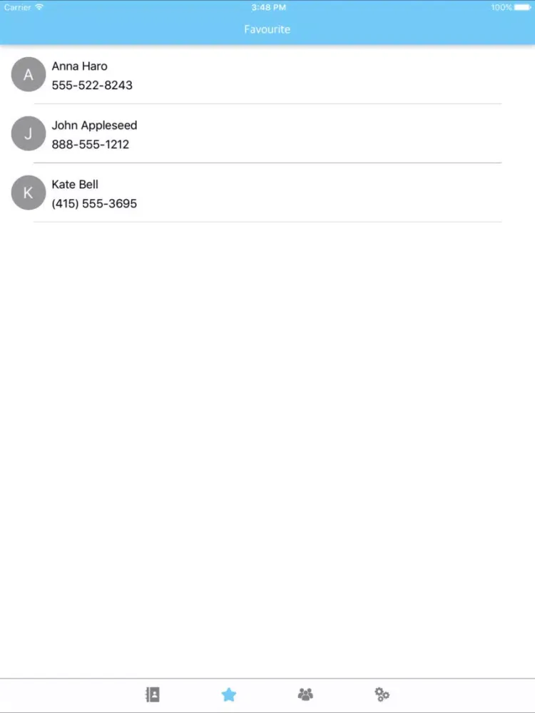 PhoneBook : New way of manage contact iPad  Screenshots