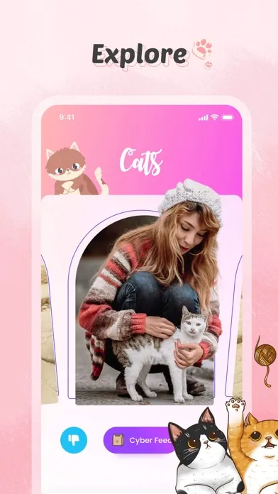 Woof- cyber petting cats應用截圖