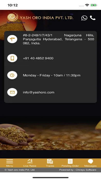 YASH ORO INDIA PVT. LTD. 스크린샷