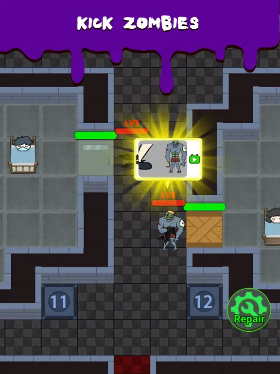 Terrible Zombie Prison iPad  स्क्रीनशॉट