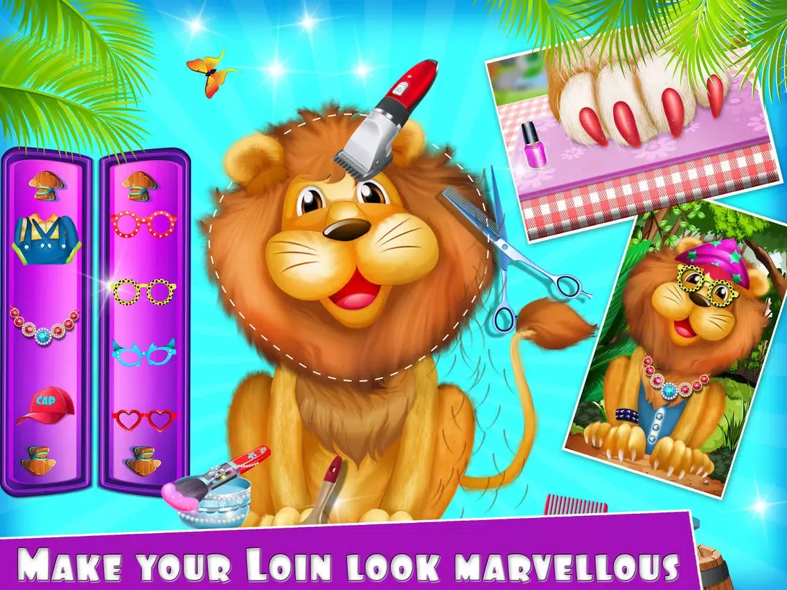 Jungle Star Pets Beauty Salon iPad  스크린샷