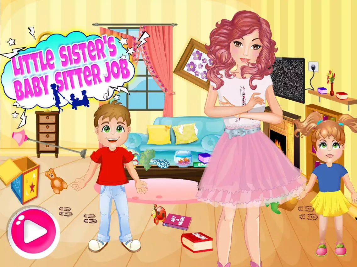Capturas de pantalla de Little Sister's Babysitter Job iPad 