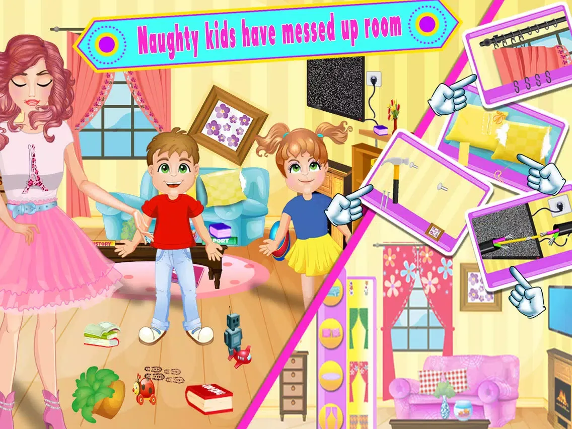 Capturas de pantalla de Little Sister's Babysitter Job iPad 