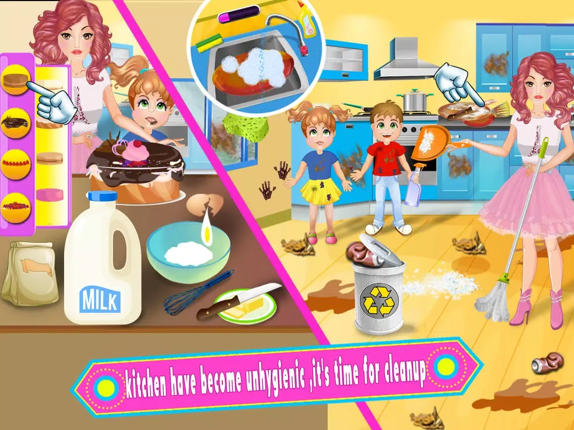 Capturas de pantalla de Little Sister's Babysitter Job iPad 