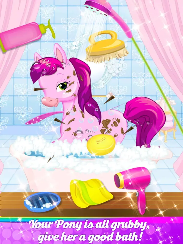 Cute Pink Princess Pony Makeover iPad  Screenshots