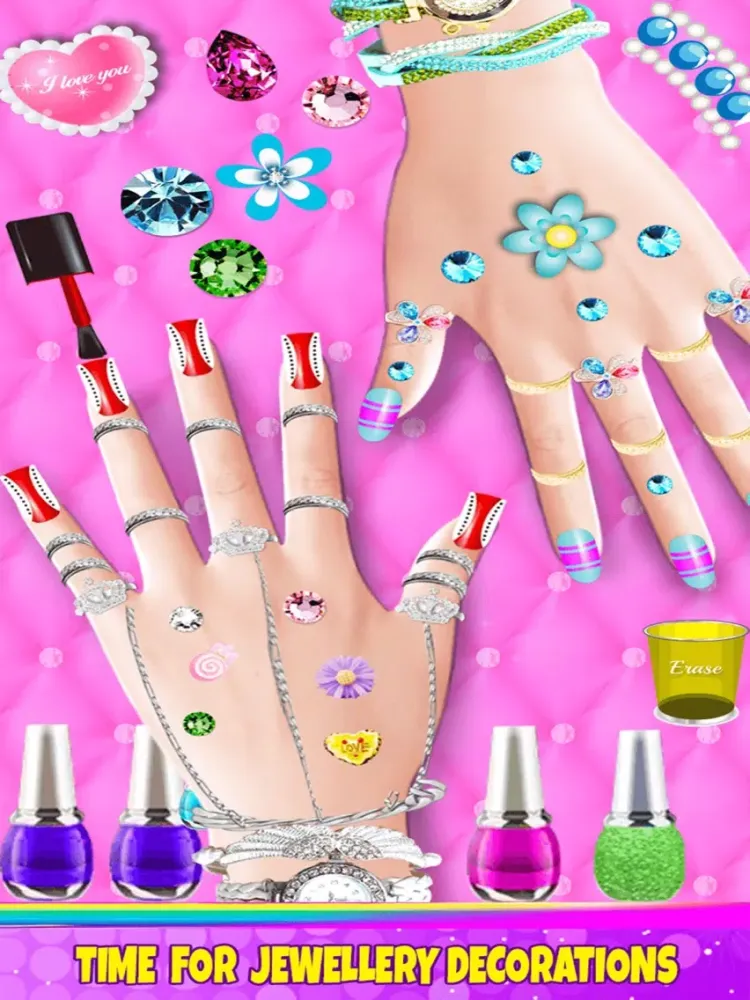 Captures d'écran de Fancy Nail Makeover Salon - Makeup & Dressup Girls Games iPad 