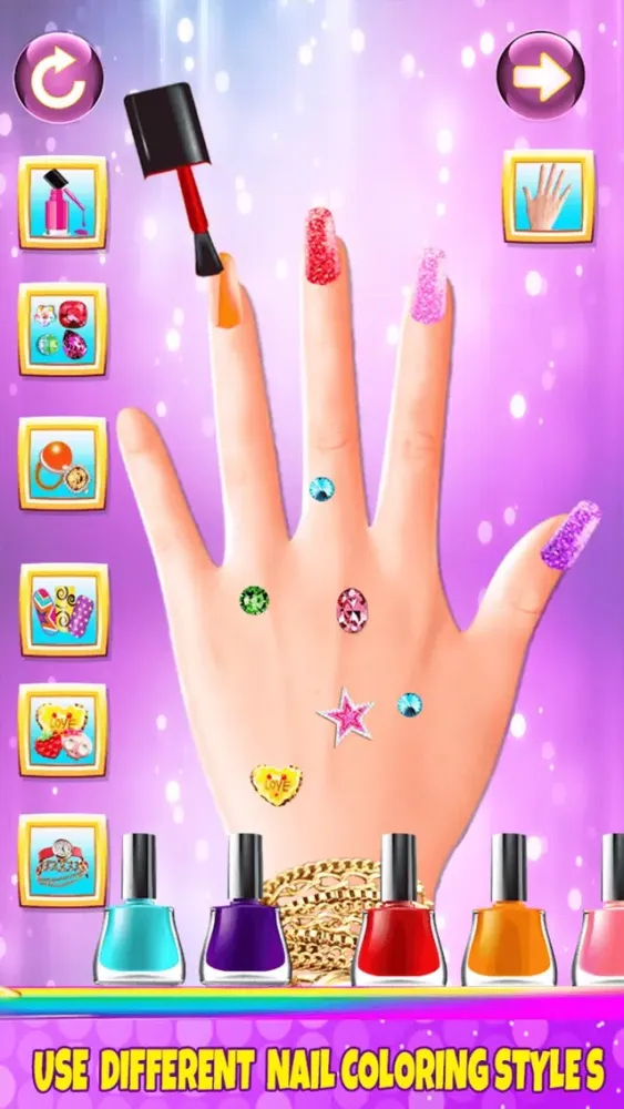 Captures d'écran de Fancy Nail Makeover Salon - Makeup & Dressup Girls Games