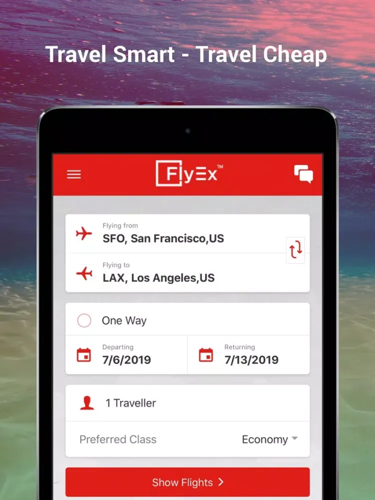 Captures d'écran de FlyEx - The Best Flight Deals iPad 