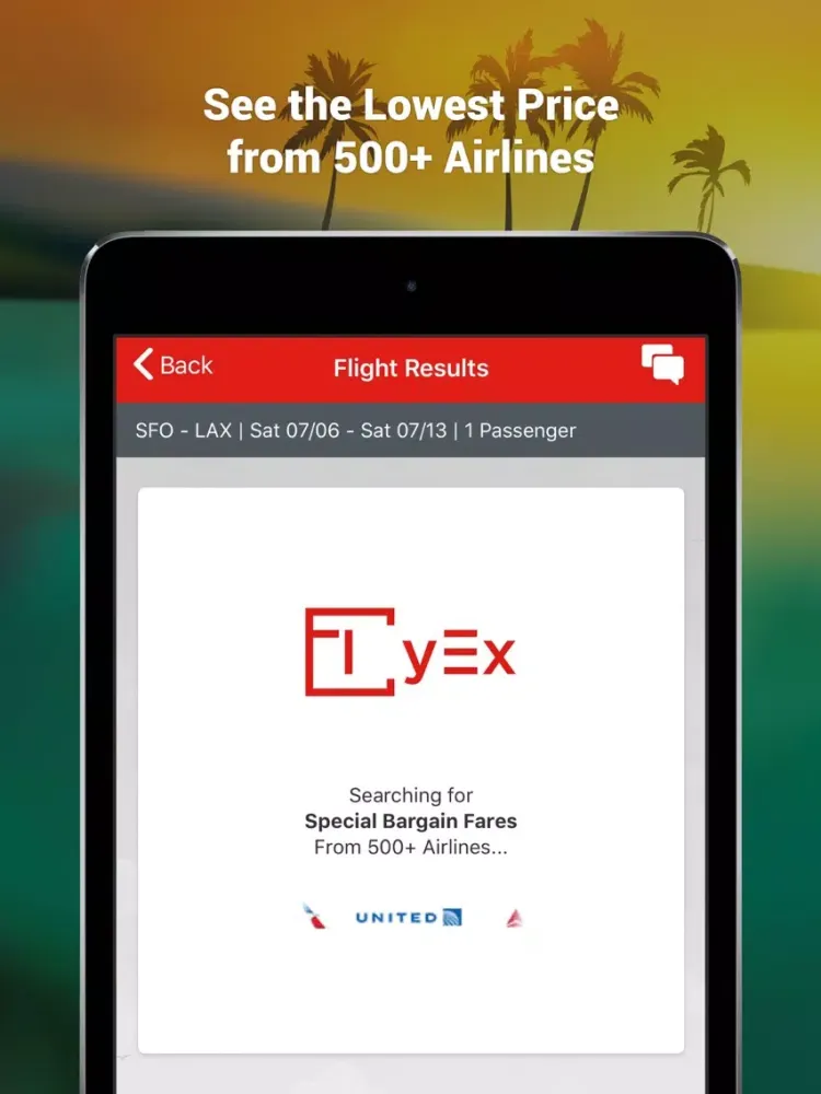 Captures d'écran de FlyEx - The Best Flight Deals iPad 