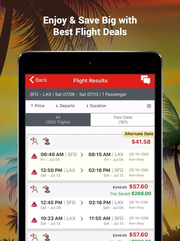 Captures d'écran de FlyEx - The Best Flight Deals iPad 