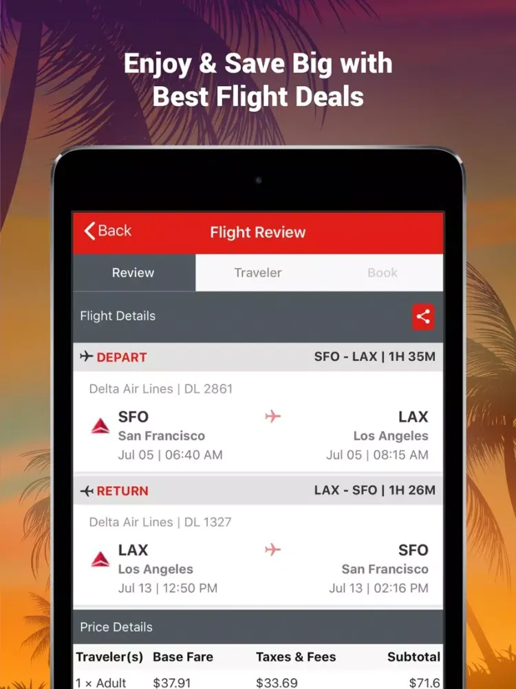 Captures d'écran de FlyEx - The Best Flight Deals iPad 