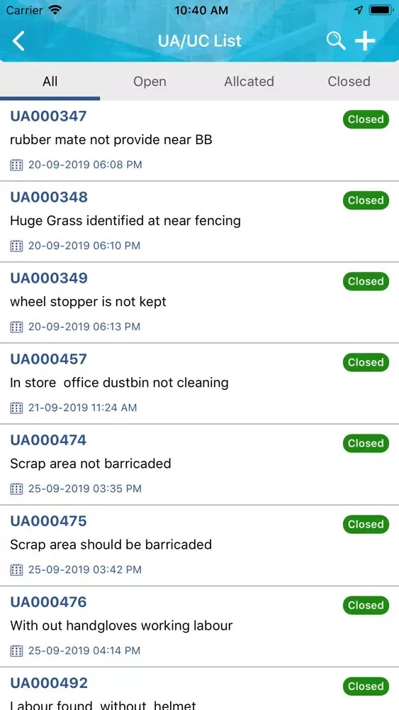 Raksha - EHS Digital Platform Screenshots