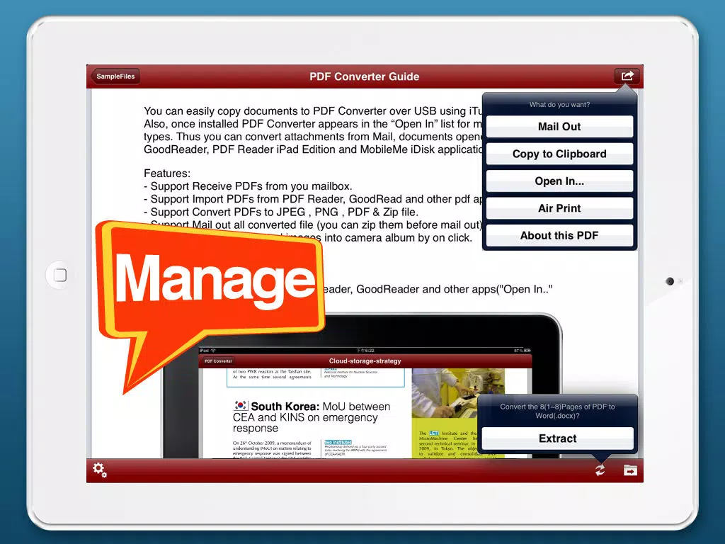 Capturas de pantalla de PDF Office Converter - for PDF to MS Word edition iPad 
