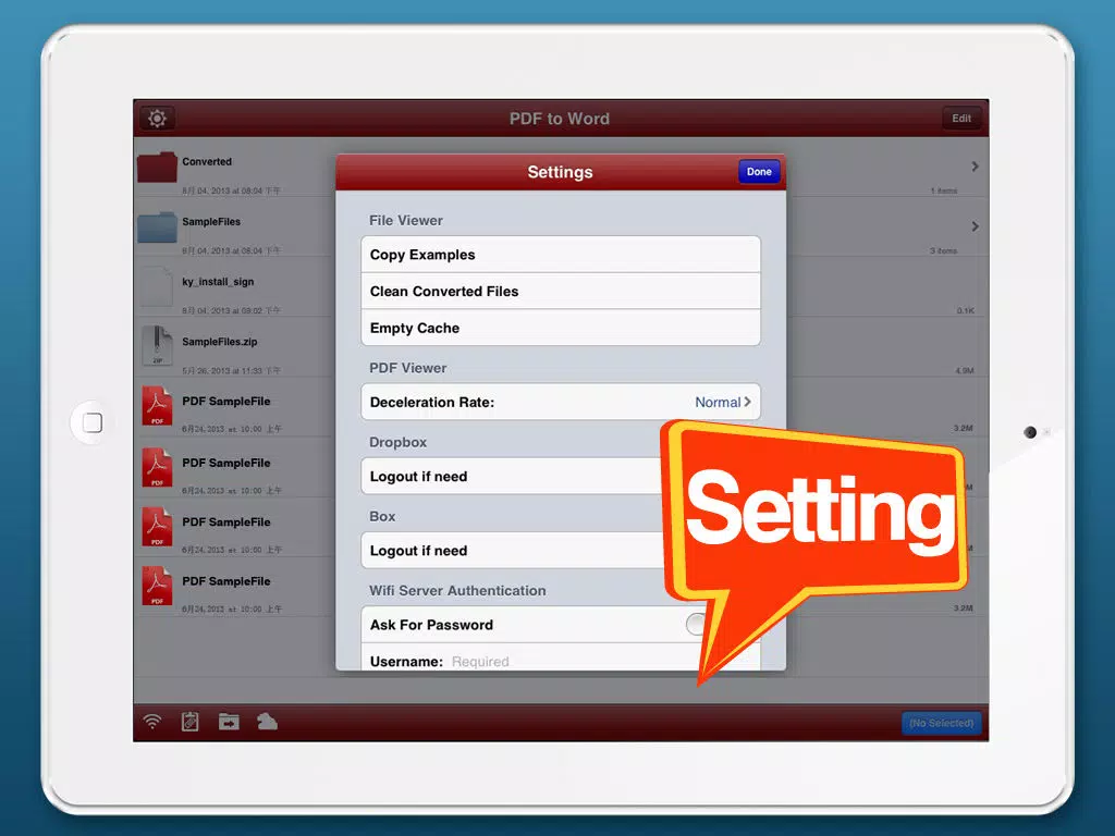 Capturas de pantalla de PDF Office Converter - for PDF to MS Word edition iPad 