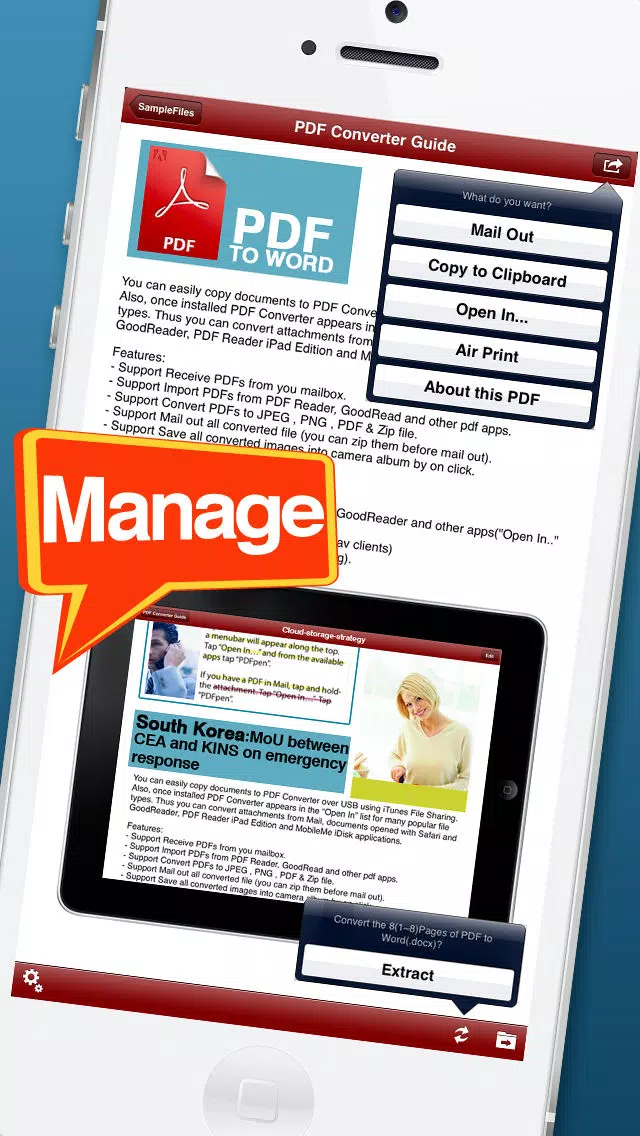 Capturas de pantalla de PDF Office Converter - for PDF to MS Word edition