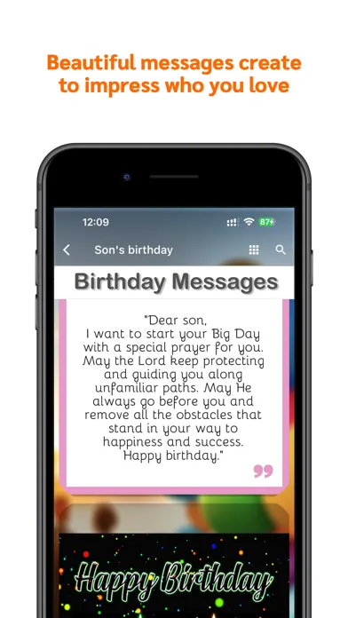 Birthday Messages Cards Wishes سکرین شاٹس