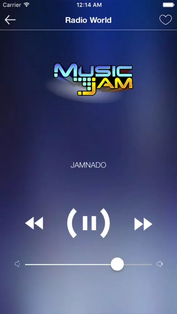 Tangkapan skrin Radio World - Anytime Anywhere