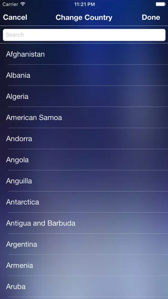 Tangkapan skrin Radio World - Anytime Anywhere