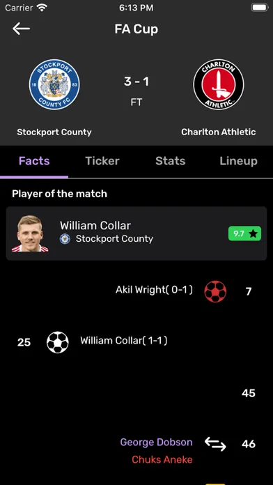 Tangkapan skrin Football Live Scores - Soccer
