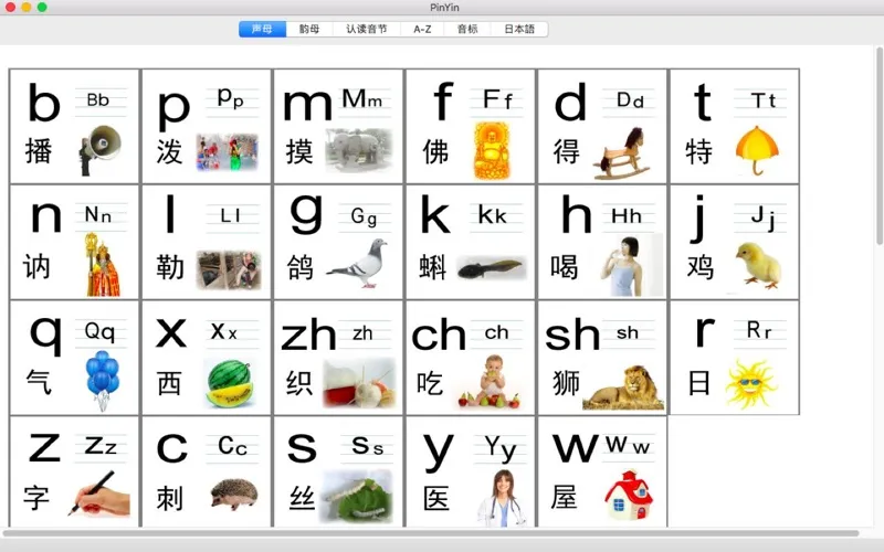 Tangkapan skrin PinYin-learn chinese english